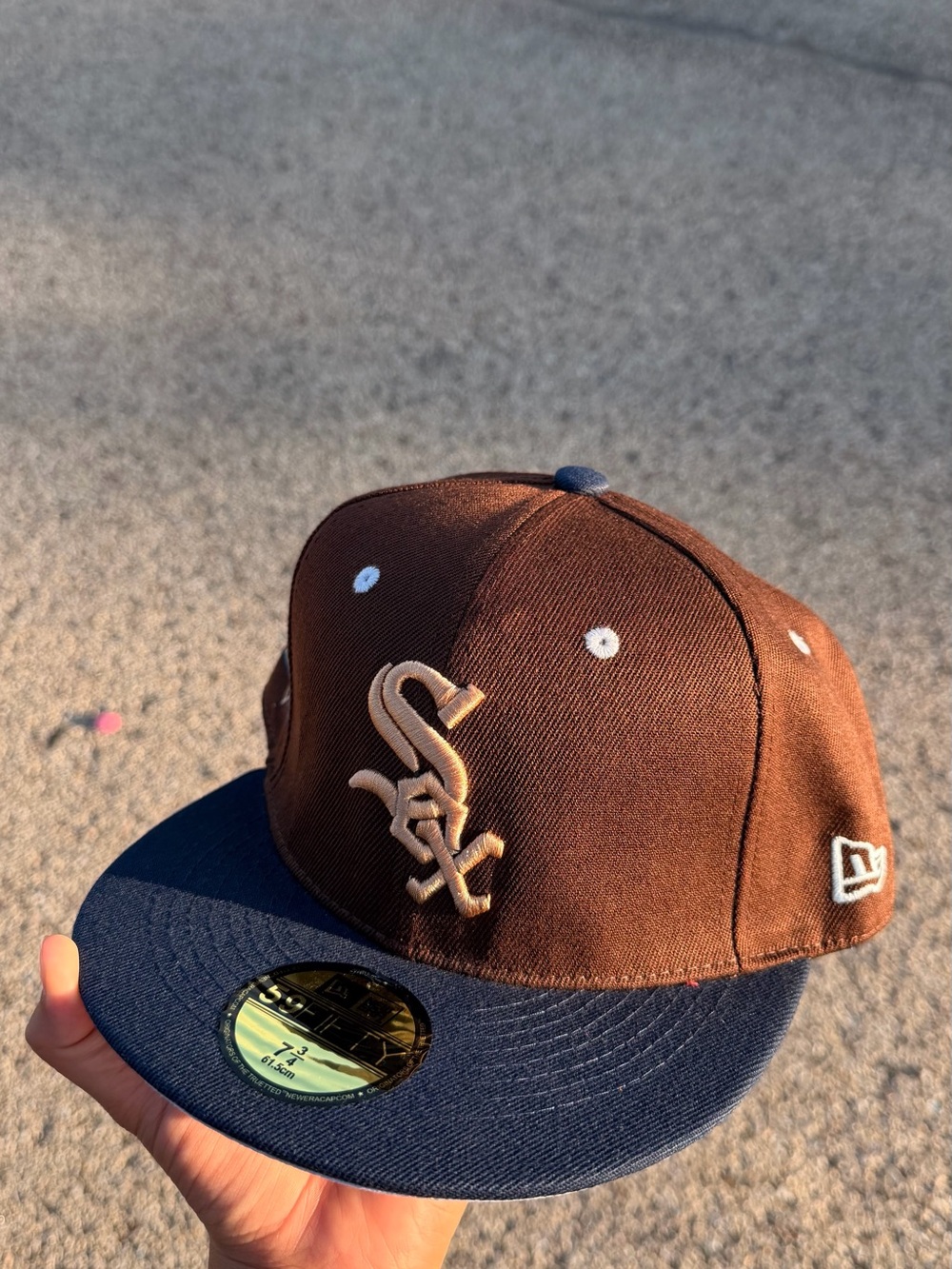 New Era Men’s Chicago White Sox Brown & Navy Fitted Cap